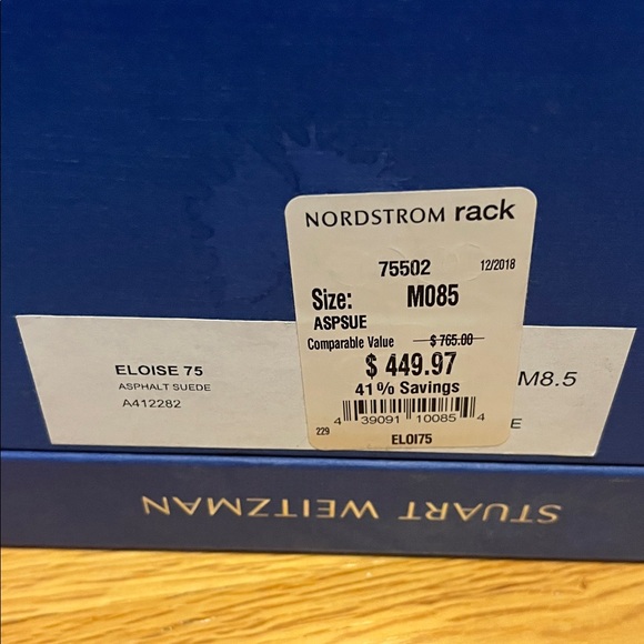 Stuart Weitzman Eloise Asphalt Suede Heeled Boots - Picture 15 of 15